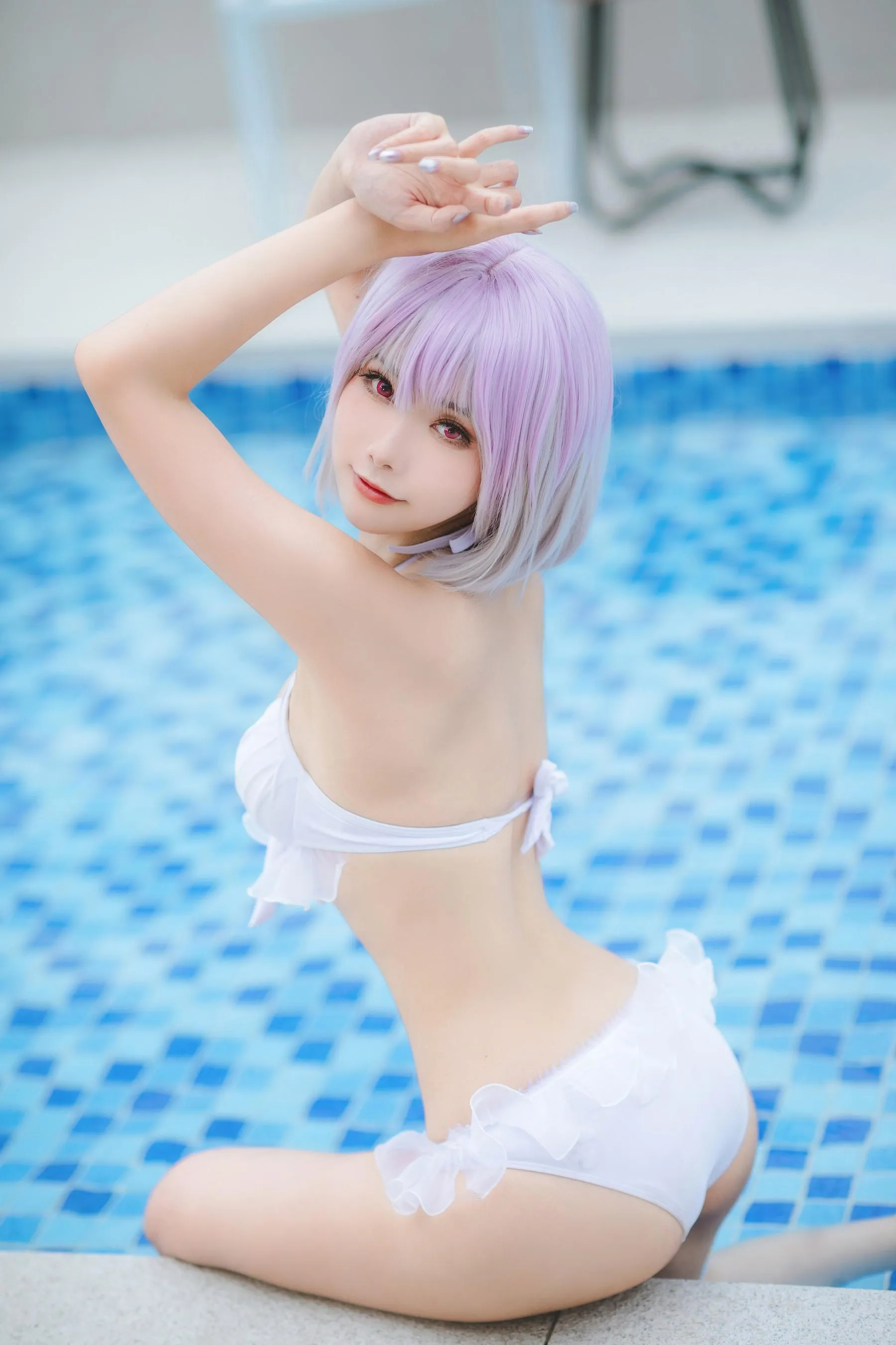 Momoko葵葵 – NO.35 瓜希酱 SSSS.GRIDMAN 宝多六花新条茜 泳装 [55P]插图7